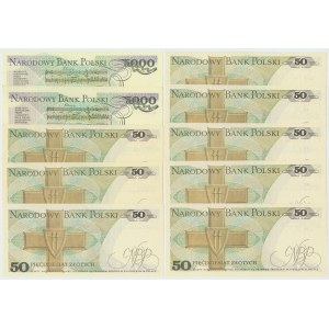 PRL, Zestaw banknotów