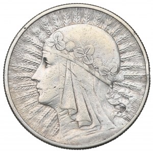 II Republic of Poland, 10 zlotych 1932, Women's Head, London