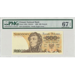 PRL, 500 złotych 1982 GL - PMG 67EPQ