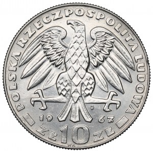 PRL, 10 złotych 1967 Świerczewski - Próba Ni