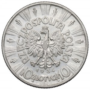 II Republic of Poland, 10 zloty 1934 Riffle eagle
