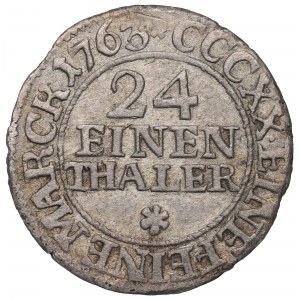 Augustus III Sas, 1/24 thaler 1763, Dresden