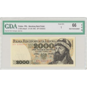 PRL, 2000 PLN 1982 BP - GDA 66EPQ