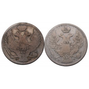 Poland under Russia, Lot of 30 kopeck=2 zloty 1835-39
