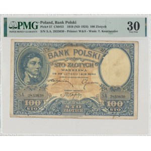 II RP, 100 złotych 1919 S.A. PMG 30