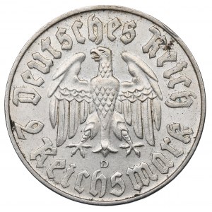 Germany, 2 mark 1933 D Luther