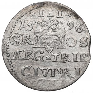 Zygmunt III Waza, Trojak 1596, Ryga