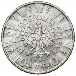 II Republic of Poland, 10 zloty 1934 Pilsudski