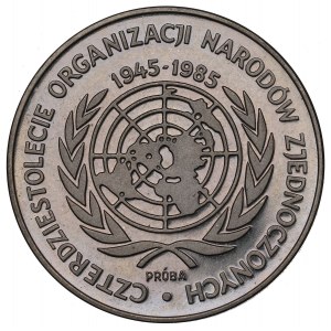PRL, 500 złotych 1985 40 lat ONZ - Próba Ni