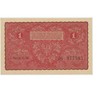 II RP, 1 marka polska 1919 I SERIA GM