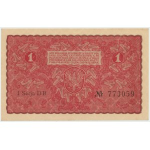 II RP, 1 marka polska 1919 I SERIA DB