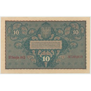 II RP, 10 marek polskich 1919 II Serja AQ
