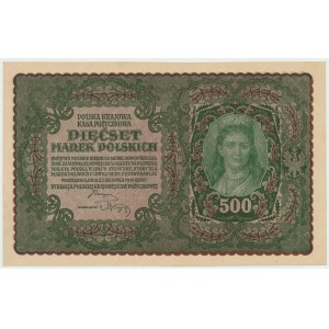 II RP, 500 marek polskich 1919 II SERJA AJ