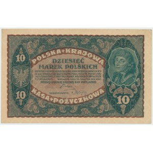 II RP, 10 marek polskich 1919 II Serja FD
