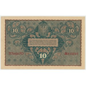 II RP, 10 marek polskich 1919 II Serja FD