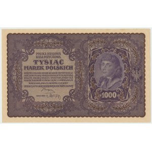 II RP, 1000 marek polskich 1919 II SERJA AE