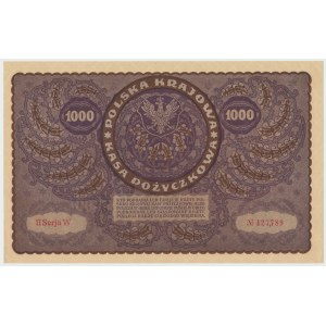 II RP, 1000 marek polskich 1919 II SERJA W