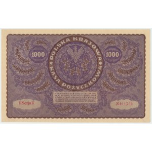 II RP, 1000 marek polskich 1919 II SERJA K