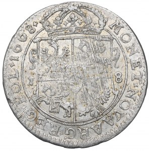 John II Casimir, 18 groschen 1668, Bromberg