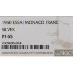 Monaco, 1 franc 1960 - ESSAI NGC PF65