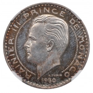 Monaco, 20 francs 1950 - ESSAI NGC MS67