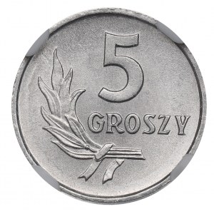 PRL, 5 groszy 1970 - NGC MS67