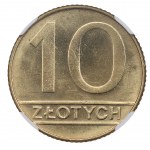 III RP, 10 złotych 1990 - NGC MS66