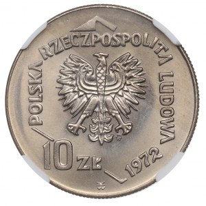 Peoples Republic of Poland, 10 zloty 1972 - NGC MS