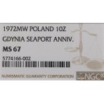 Peoples Republic of Poland, 10 zloty 1972 - NGC MS