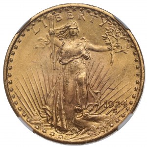 USA, 20 dollars 1924 - NGC MS65