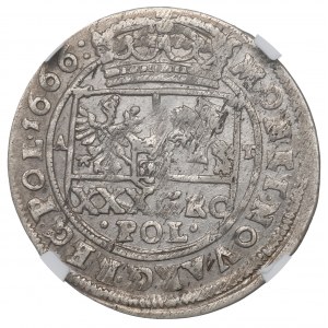 Jan II Kazimierz, Tymf 1666, Bydgoszcz - SEVATA NGC AU55