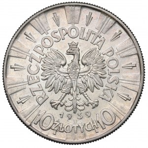 II Republic of Poland, 10 zloty 1939 Pilsudski