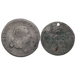 Poniatowski, Half Gold and Gold Set 1766
