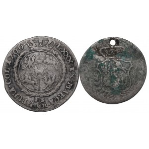 Poniatowski, Half Gold and Gold Set 1766