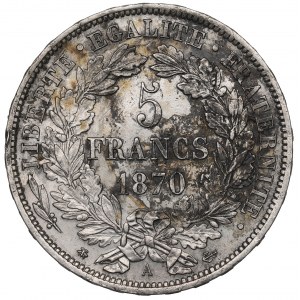 France, 5 francs 1870 A