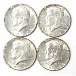 USA, Zestaw 1/2 dolara 1964-69