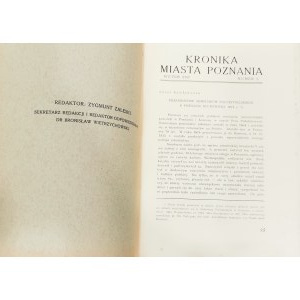 Kronika Miasta Poznania rocznik XVII nr. 2