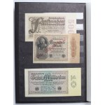 Klaser banknotów - głównie Niemcy ( 56 egz.)
