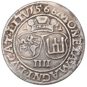 Sigismund II Augustus, 4 groschen 1566, Vilnius - L/LITV