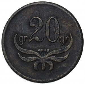 II Republic of Poland, 20 groschen 84 regiment Pinsk
