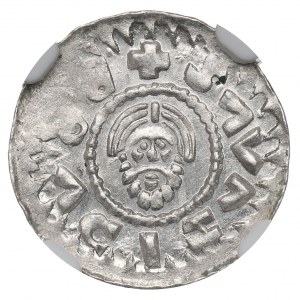 Bohemia, Bratislaus II, Denar - NGC MS64