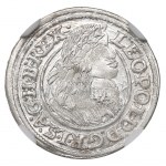 Śląsk pod panowaniem Habsburgów, Leopold I, 1 krajcar 1661, Wrocław - NGC MS64
