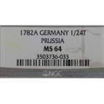 Deutschland, Preußen, 1/24 Taler 1782 - NGC MS64