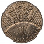 PRL, 10 złotych 1971 FAO - Próba NGC MS68