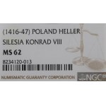 Silesia, Duchy of Oleśnickie - Konrad VIII Młodych, city hall 1430-1440 - NGC MS62
