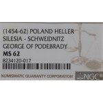 Schlesien, Sigismund Luxembourg, Heller without date - NGC MS62