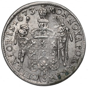 Pommern, Carol XI, 1/3 thaler 1673, Stettin