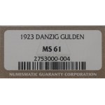 WMG, 1 Gulden 1923 - NGC MS61
