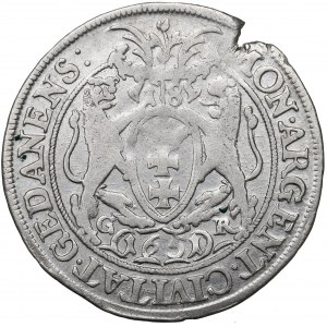John II Casimir, 1/4 thaler 1651, Danzig