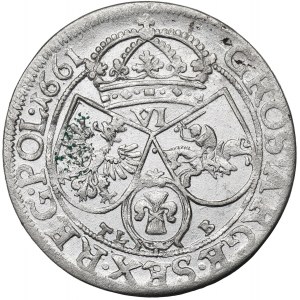 John II Casimir, 6 groschen 1661, Cracow